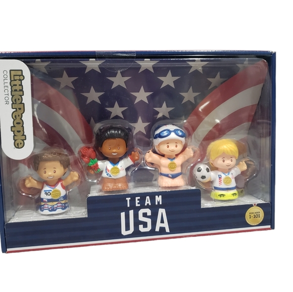 Fisher Price Little People Collection Team USA Olympics Summer 2020 Collectible - Picture 1 of 6